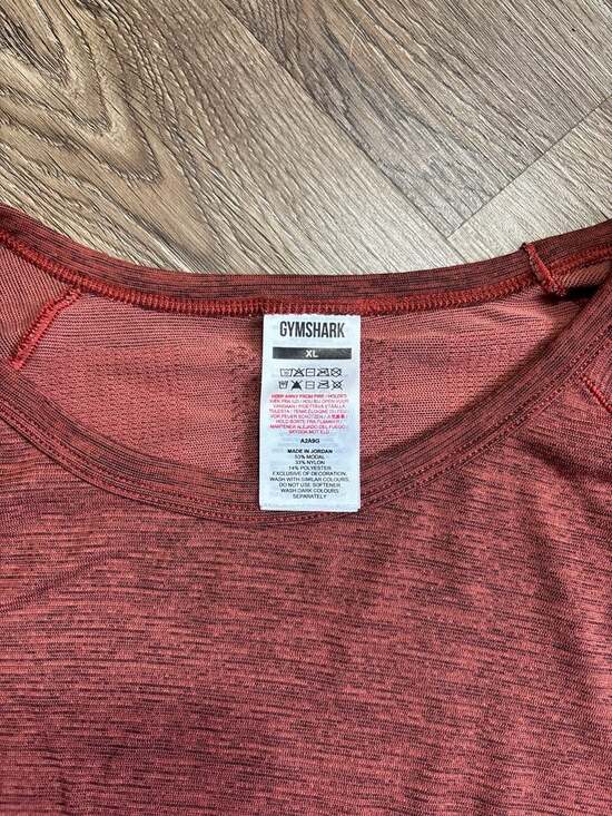 Gymshark Versatile Seamless Short Sleeve T-Shirt - Rust Brown - Picture 2 of 4